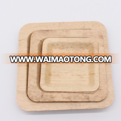 Disposable dinnerware Type Bamboo Material wholesale bamboo plate