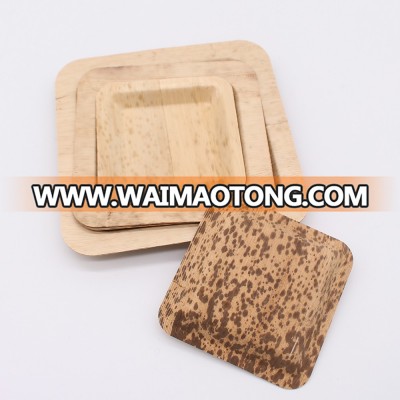 2017 fashional design bamboo boat plate tray